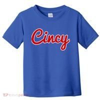 Cincinnati Ohio Classic Red Script Cincy City Gift Toddler T-Shirt thumb 0