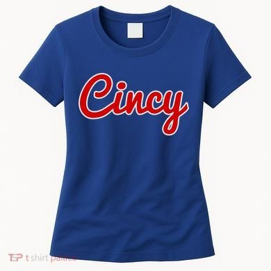 Cincinnati Ohio Classic Red Script Cincy City Gift Women's T-Shirt