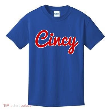 Cincinnati Ohio Classic Red Script Cincy City Gift Kids T-Shirt