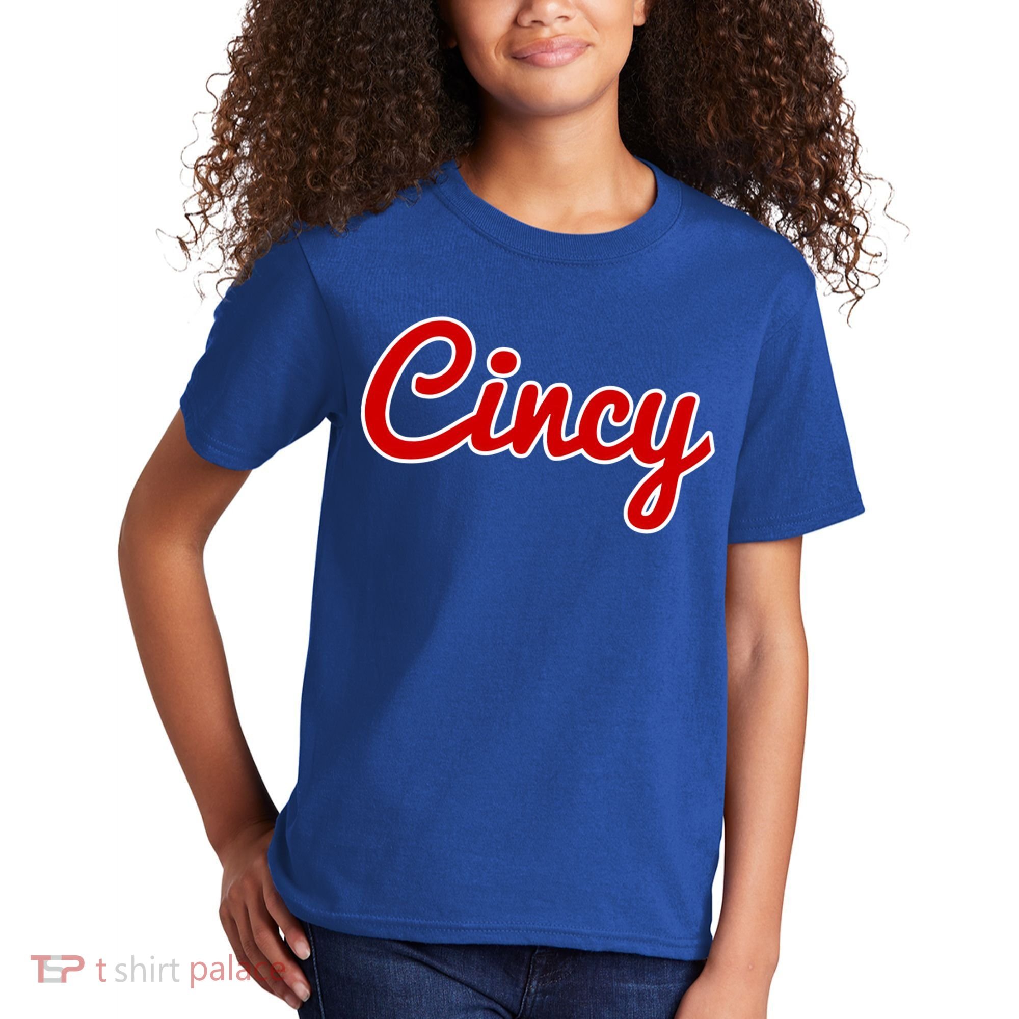 Cincinnati Ohio Classic Red Script Cincy City Gift Kids T-Shirt