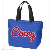 Cincinnati Ohio Classic Red Script Cincy City Gift Tote Bag thumb 3