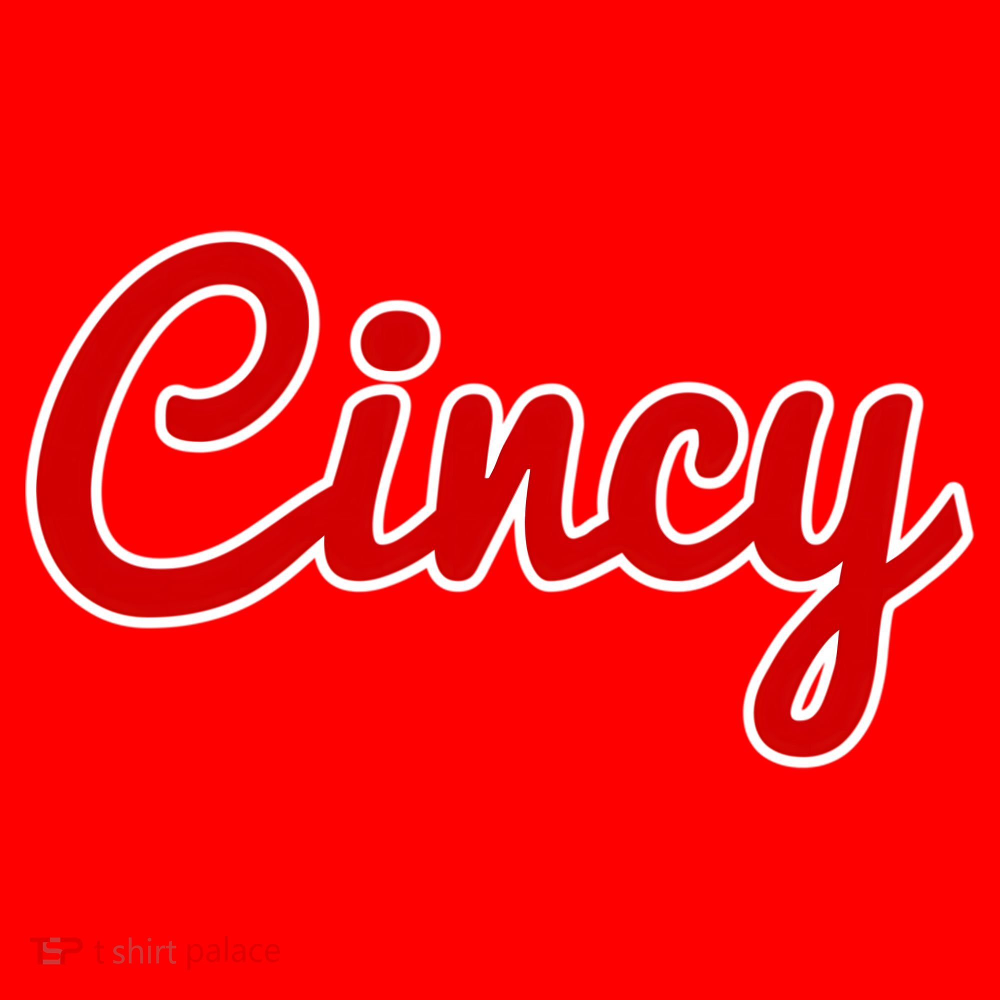 Cincinnati Ohio Classic Red Script Cincy City Gift Santa Hat