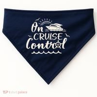 Cruise On Control Funny Boat Cruising Travel Summer Vacation USA-Made Doggie Bandana thumb 0