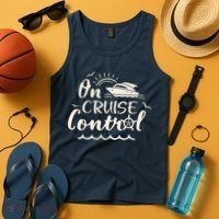 Cruise On Control Funny Boat Cruising Travel Summer Vacation Tank Top thumb 4