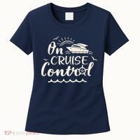 Cruise On Control Funny Boat Cruising Travel Summer Vacation Women's T-Shirt thumb 0