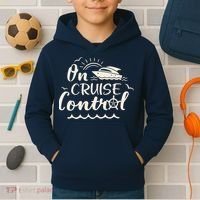 Cruise On Control Funny Boat Cruising Travel Summer Vacation Kids Hoodie thumb 2