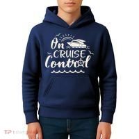 Cruise On Control Funny Boat Cruising Travel Summer Vacation Kids Hoodie thumb 4