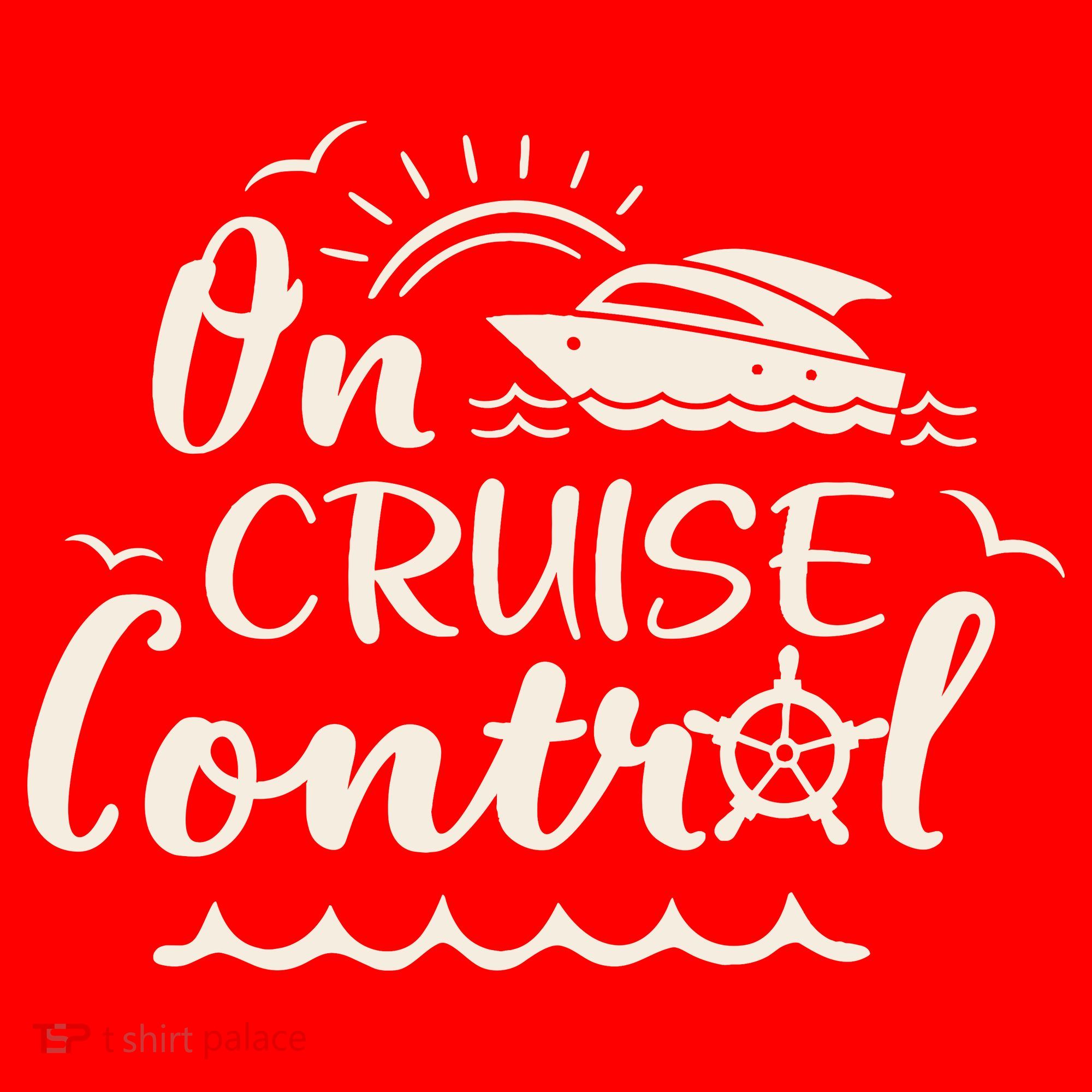 Cruise On Control Funny Boat Cruising Travel Summer Vacation Santa Hat