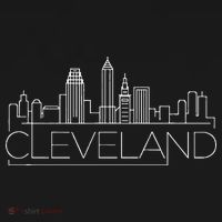 Cleveland Ohio City Skyline Apron thumb 3