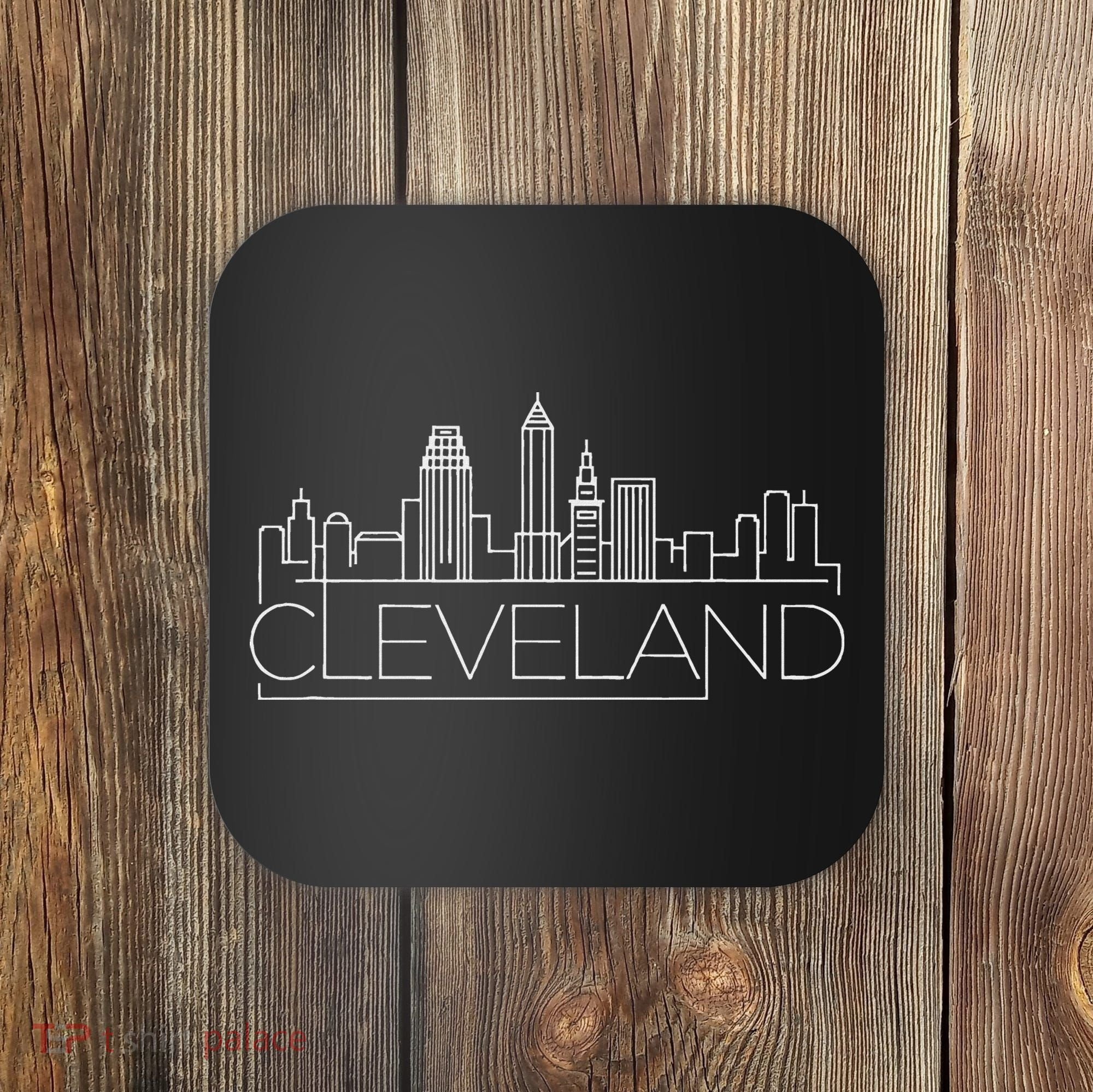 Cleveland Ohio City Skyline Coaster