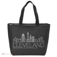 Cleveland Ohio City Skyline Tote Bag thumb 0