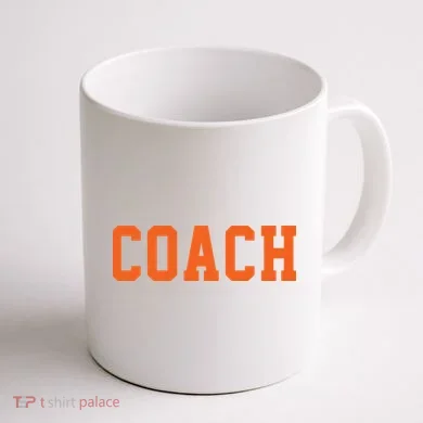 Coach Orange Coffee Mug back