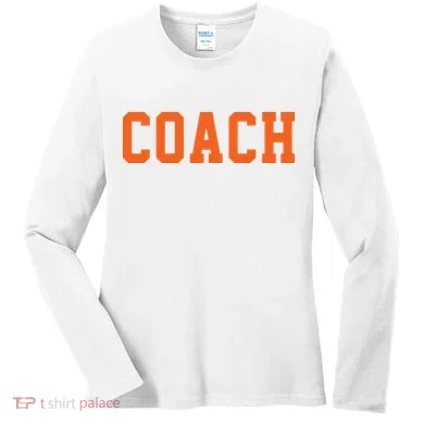 Coach Orange Women's Long Sleeve Shirt