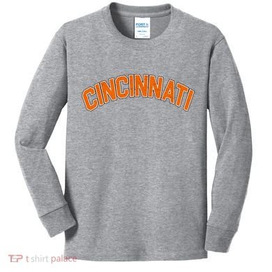 Cincinnati Ohio Kids Long Sleeve Shirt