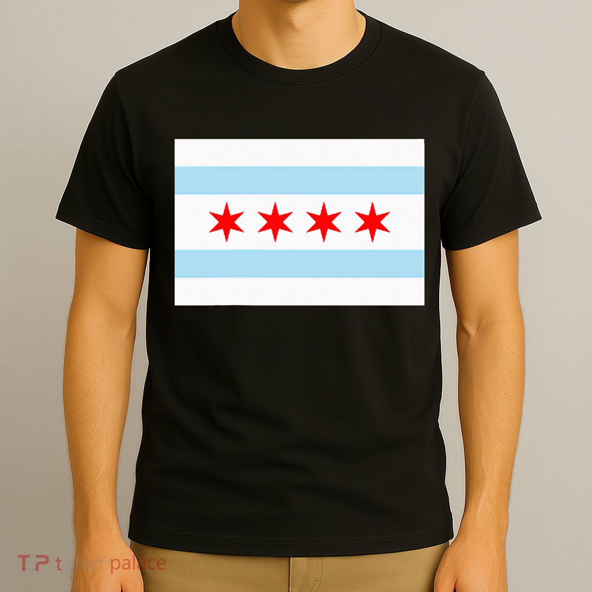 City Of Chicago Illinois Flag Windy City T-Shirt