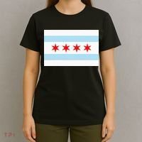 City Of Chicago Illinois Flag Windy City T-Shirt thumb 4
