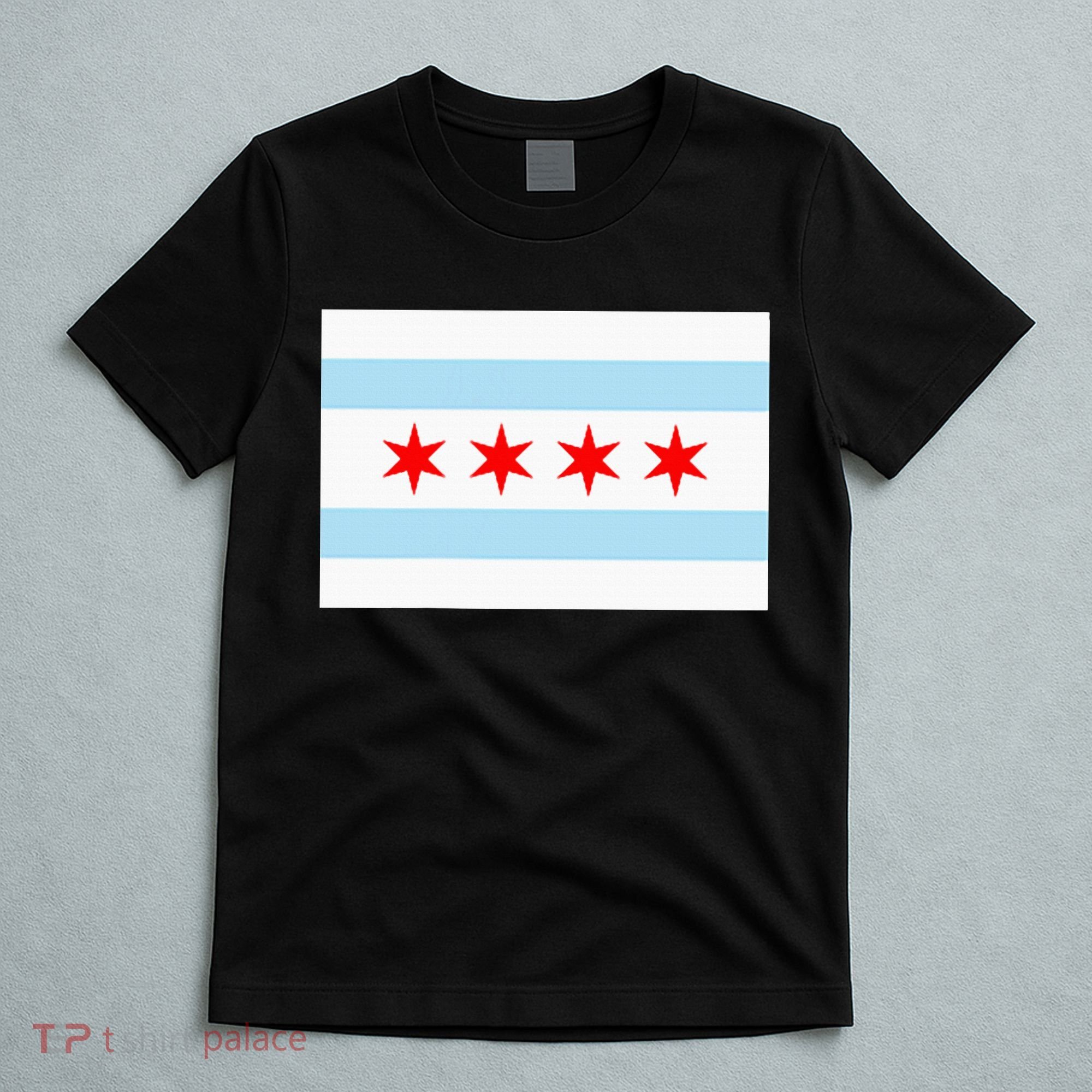 City Of Chicago Illinois Flag Windy City T-Shirt