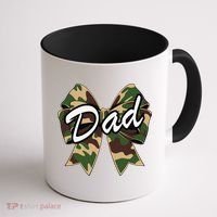 Camouflage Old Camo Dad Coquette Bow Duck Hunting Coffee Mug thumb 1