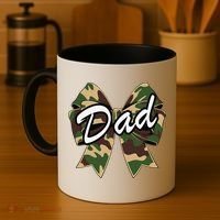 Camouflage Old Camo Dad Coquette Bow Duck Hunting Coffee Mug thumb 4