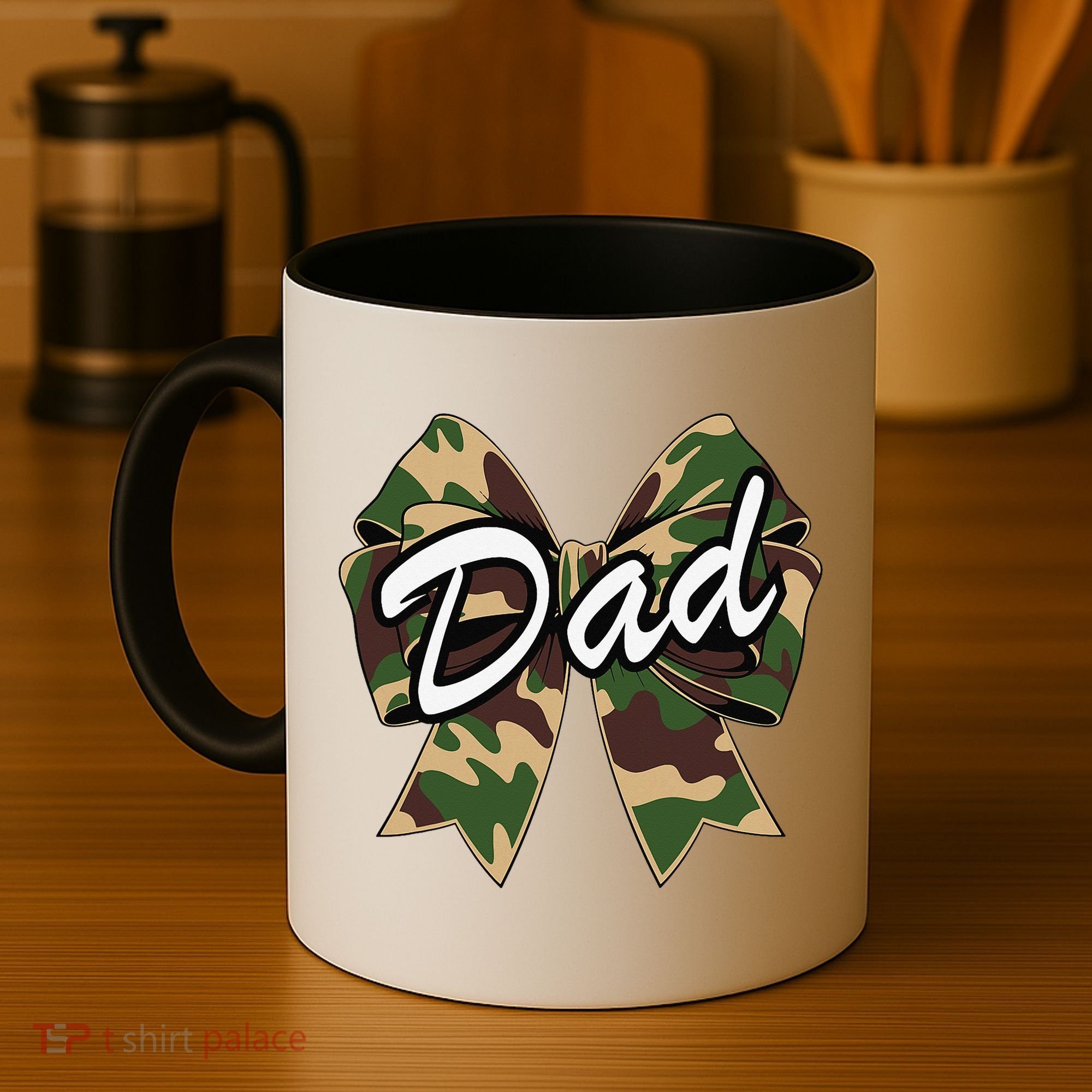Camouflage Old Camo Dad Coquette Bow Duck Hunting Coffee Mug