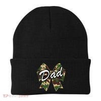 Camouflage Old Camo Dad Coquette Bow Duck Hunting Beanie thumb 0