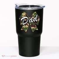 Camouflage Old Camo Dad Coquette Bow Duck Hunting Tumbler thumb 0
