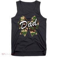 Camouflage Old Camo Dad Coquette Bow Duck Hunting Tank Top thumb 0