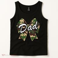 Camouflage Old Camo Dad Coquette Bow Duck Hunting Tank Top thumb 2