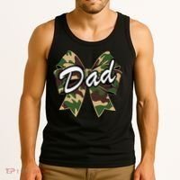 Camouflage Old Camo Dad Coquette Bow Duck Hunting Tank Top thumb 3