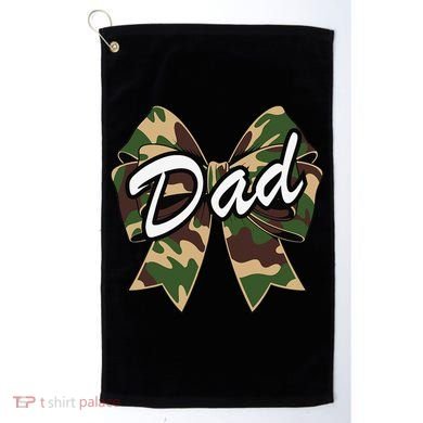 Camouflage Old Camo Dad Coquette Bow Duck Hunting Golf Towel