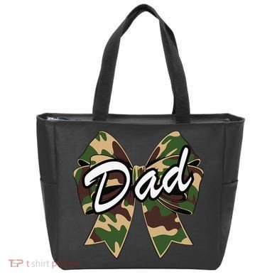 Camouflage Old Camo Dad Coquette Bow Duck Hunting Tote Bag