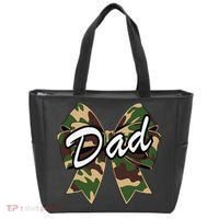 Camouflage Old Camo Dad Coquette Bow Duck Hunting Tote Bag thumb 0