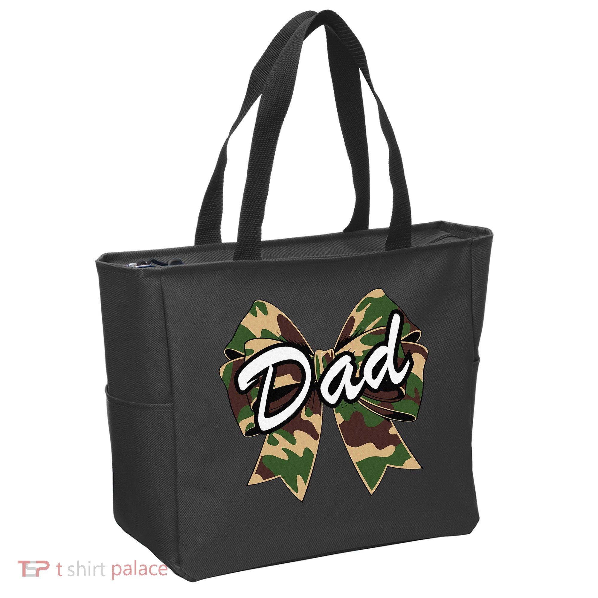 Camouflage Old Camo Dad Coquette Bow Duck Hunting Tote Bag