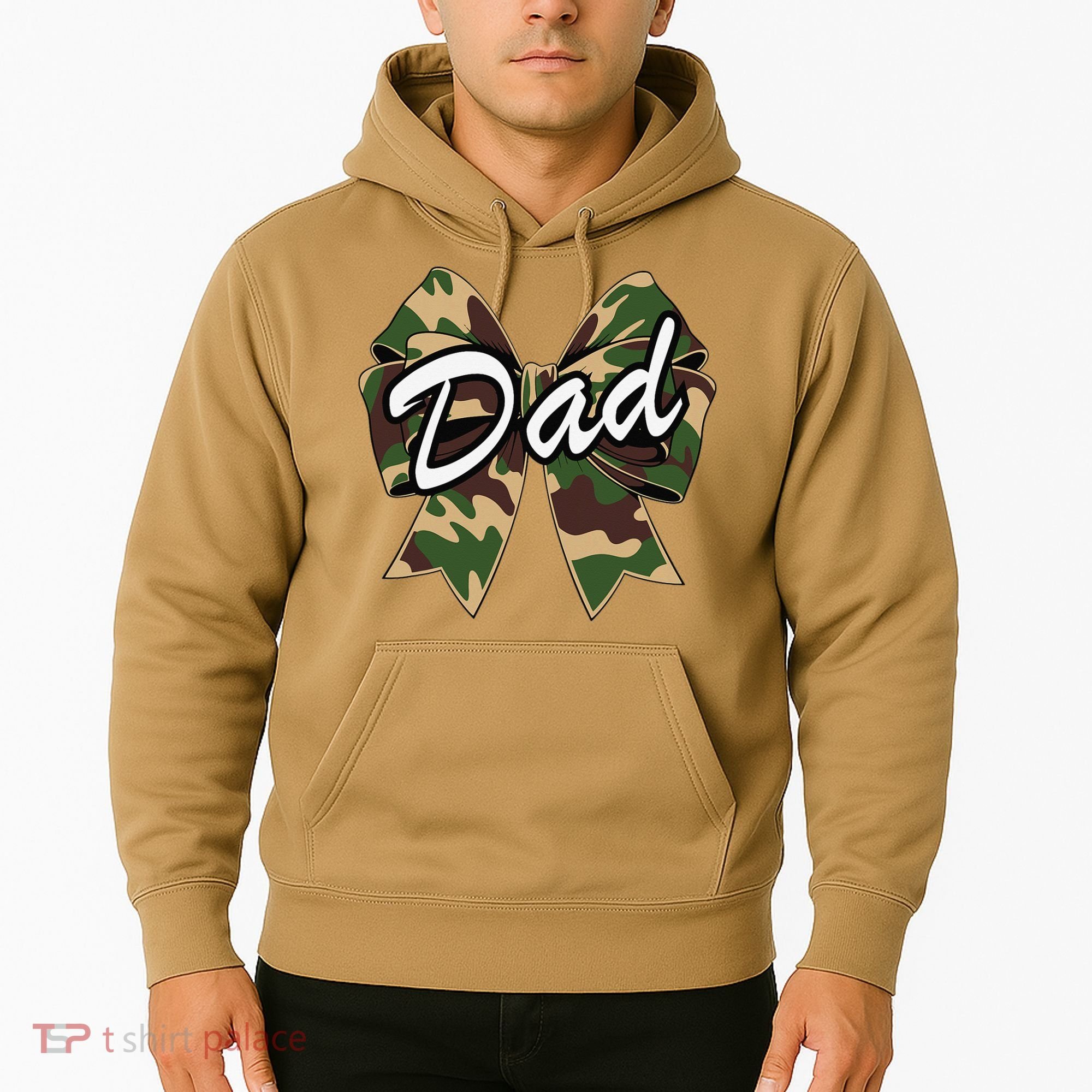 Camouflage Old Camo Dad Coquette Bow Duck Hunting Hoodie