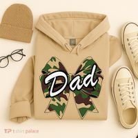 Camouflage Old Camo Dad Coquette Bow Duck Hunting Hoodie thumb 4
