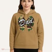 Camouflage Old Camo Dad Coquette Bow Duck Hunting Hoodie thumb 5