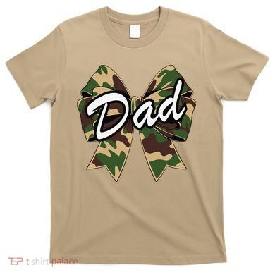 Camouflage Old Camo Dad Coquette Bow Duck Hunting T-Shirt