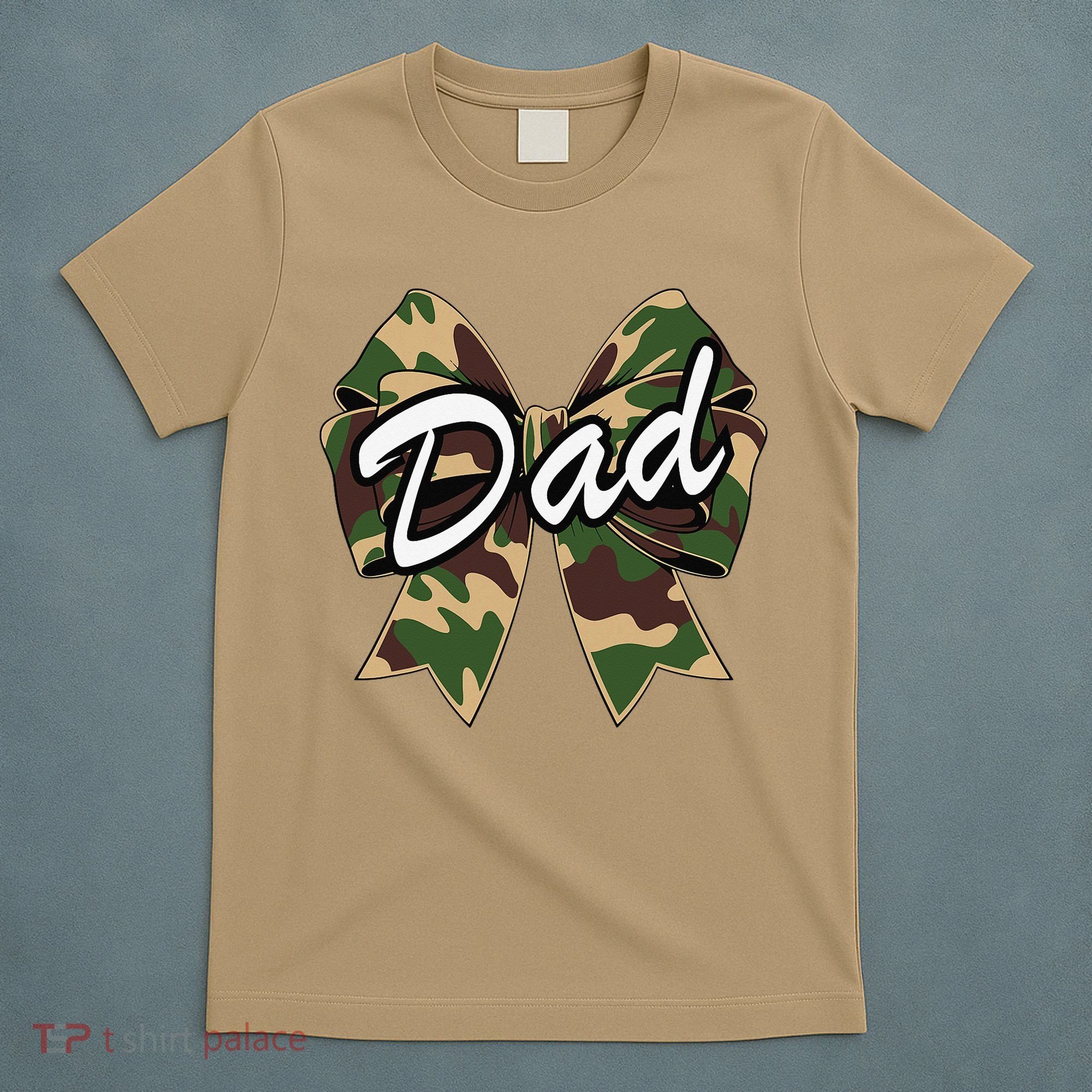 Camouflage Old Camo Dad Coquette Bow Duck Hunting T-Shirt