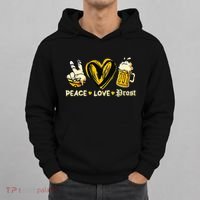 Cute Oktoberfest Costume Peace Love Prost Prost Oktoberfest Hoodie thumb 0