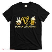 Cute Oktoberfest Costume Peace Love Prost Prost Oktoberfest T-Shirt thumb 0