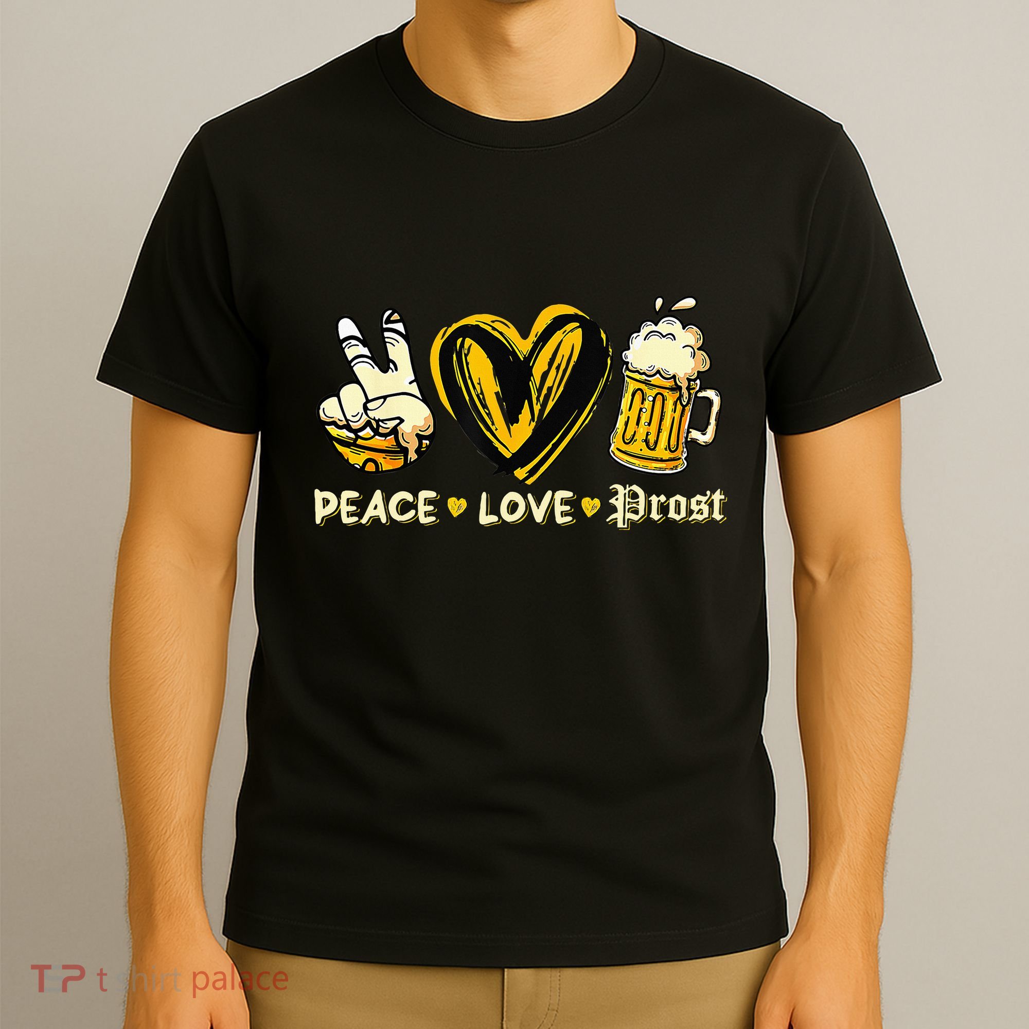 Cute Oktoberfest Costume Peace Love Prost Prost Oktoberfest T-Shirt