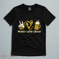 Cute Oktoberfest Costume Peace Love Prost Prost Oktoberfest T-Shirt thumb 5