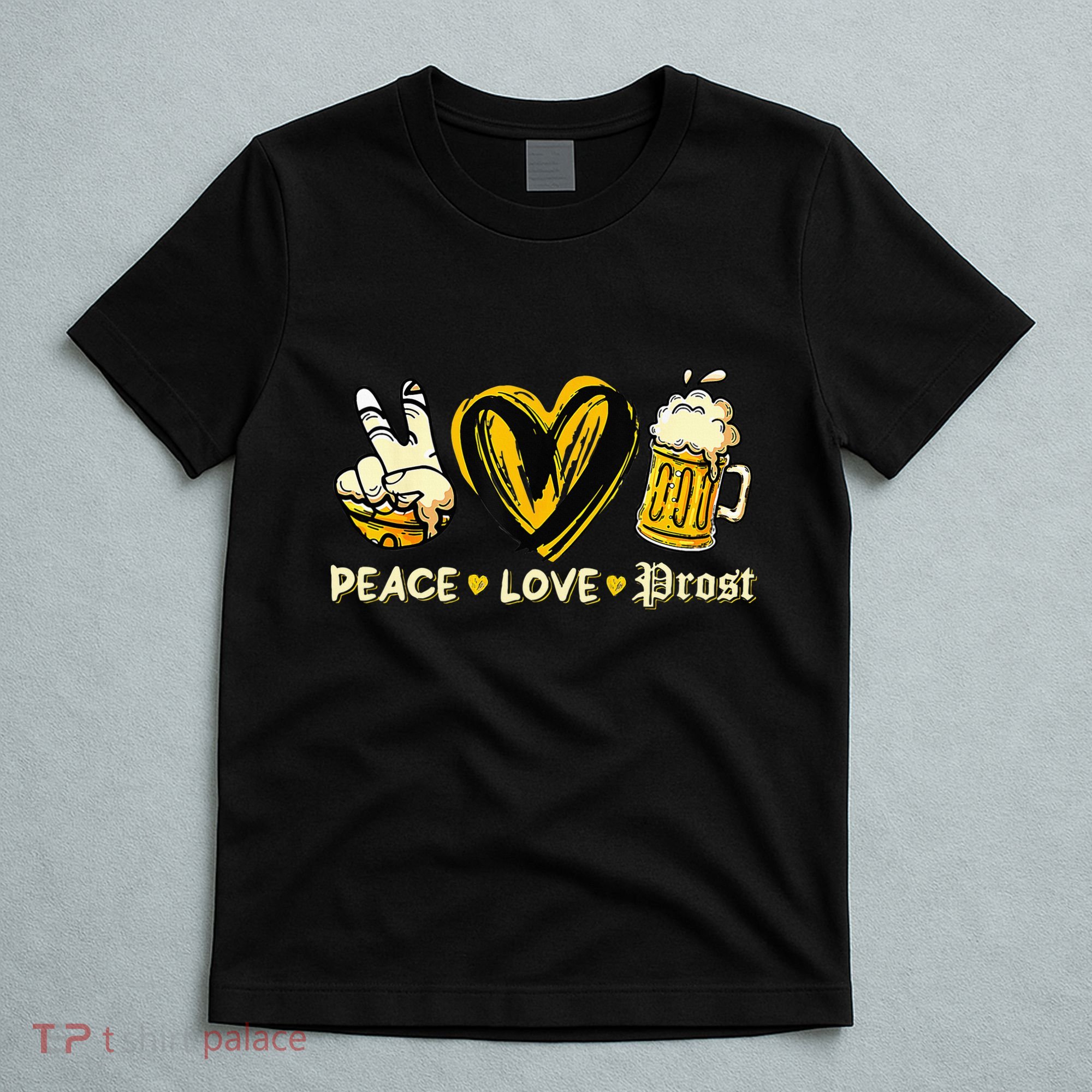 Cute Oktoberfest Costume Peace Love Prost Prost Oktoberfest T-Shirt