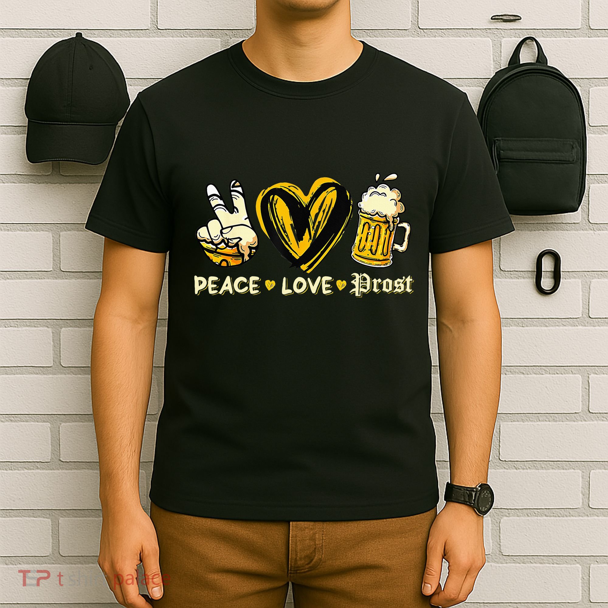 Cute Oktoberfest Costume Peace Love Prost Prost Oktoberfest T-Shirt