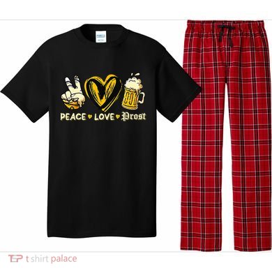 Cute Oktoberfest Costume Peace Love Prost Prost Oktoberfest Pajama Set