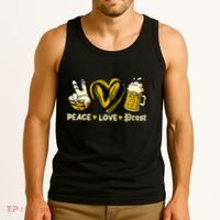 Cute Oktoberfest Costume Peace Love Prost Prost Oktoberfest Tank Top thumb 3