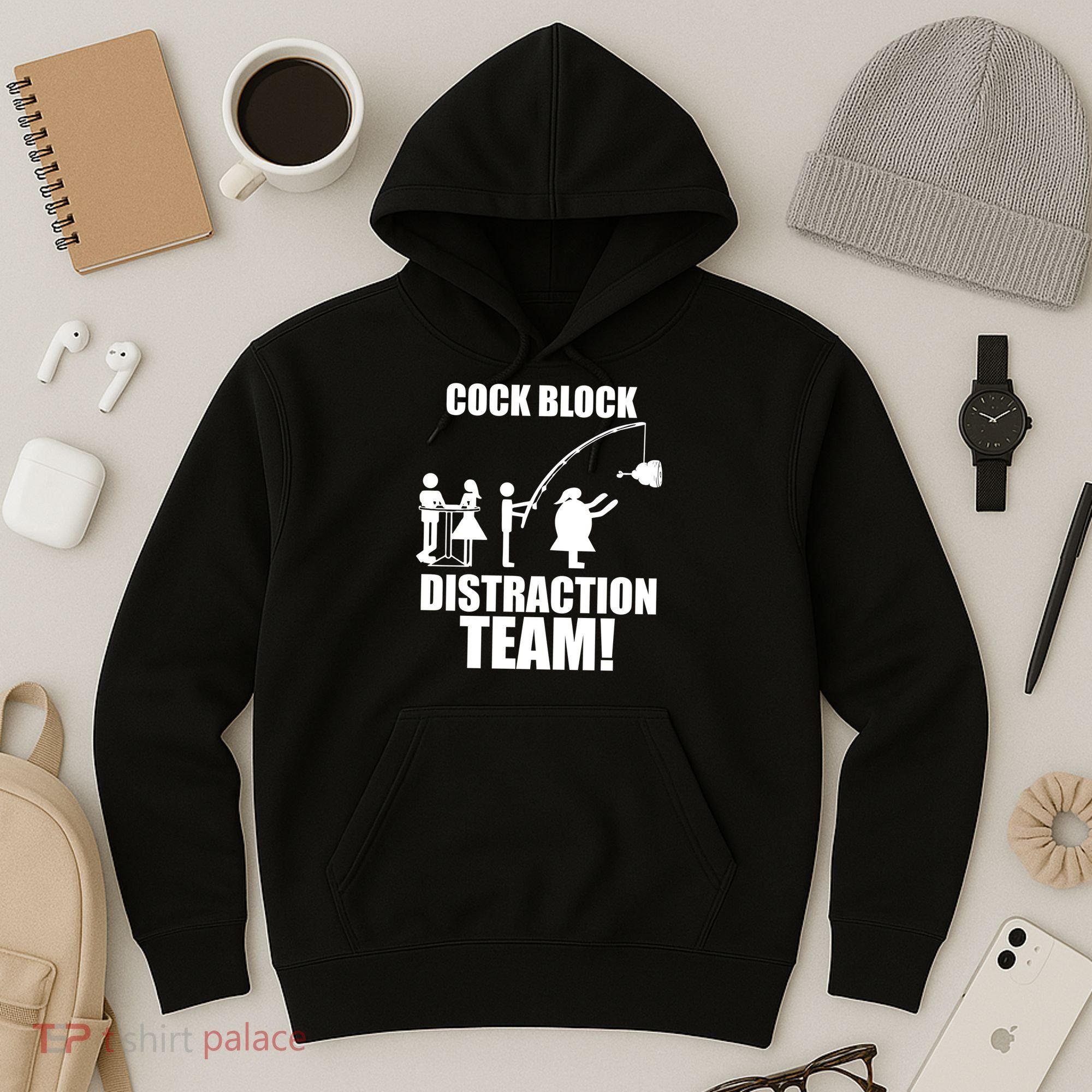 Cock Block Distraction Team Hoodie