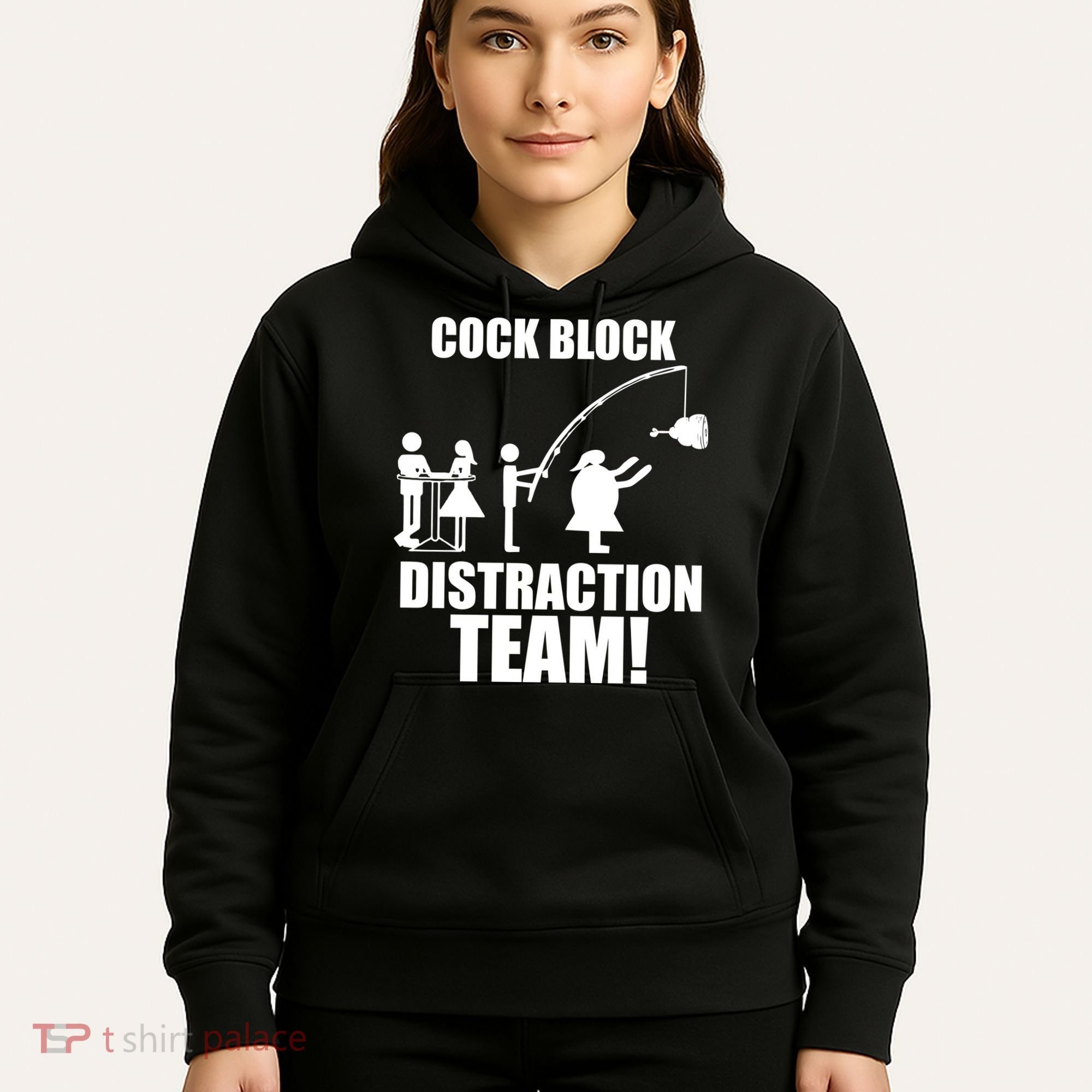 Cock Block Distraction Team Hoodie