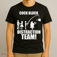 Cock Block Distraction Team T-Shirt thumb 3