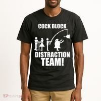 Cock Block Distraction Team Tall T-Shirt thumb 2